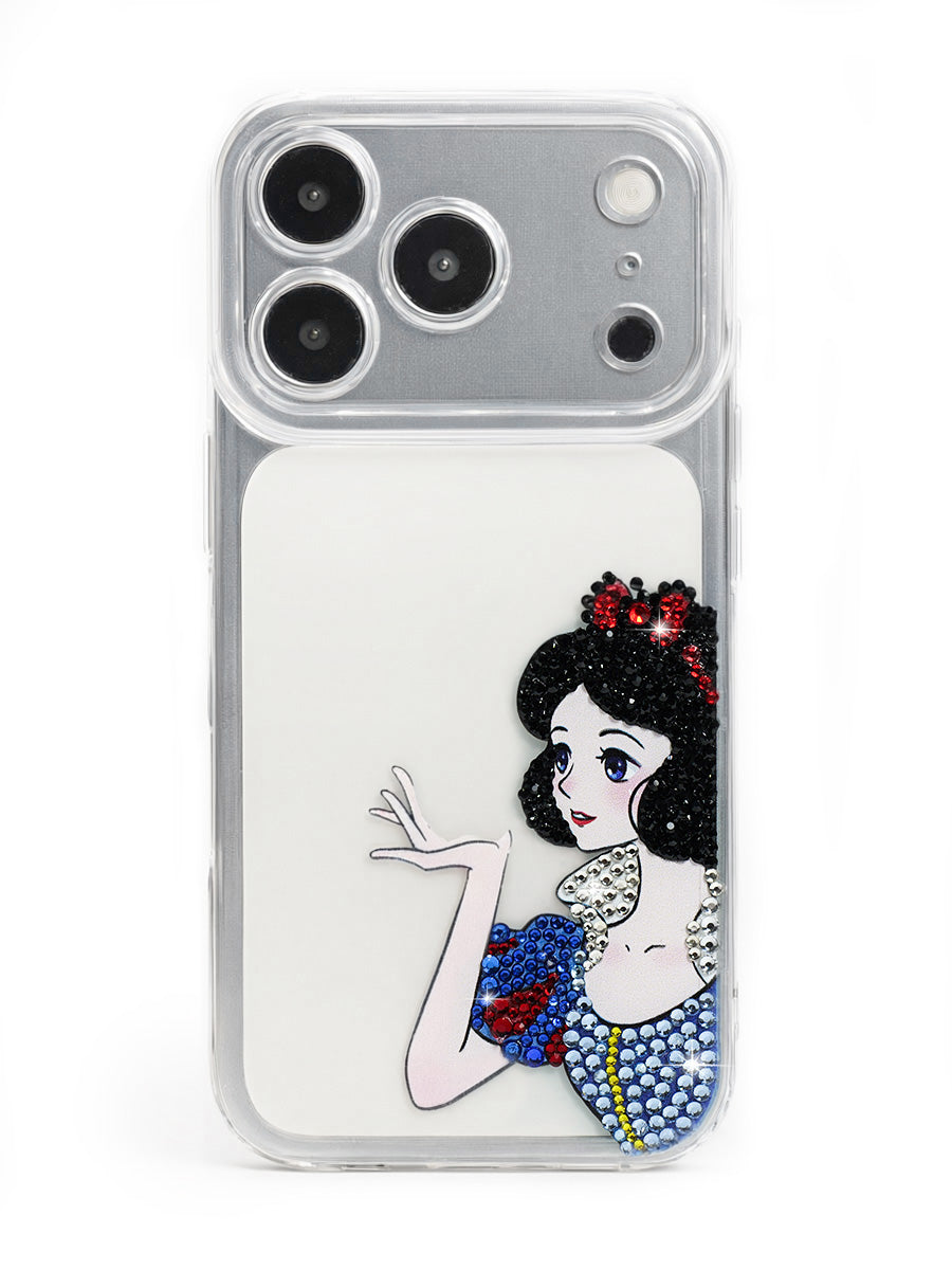 Snow White Rhinestone Phone Case