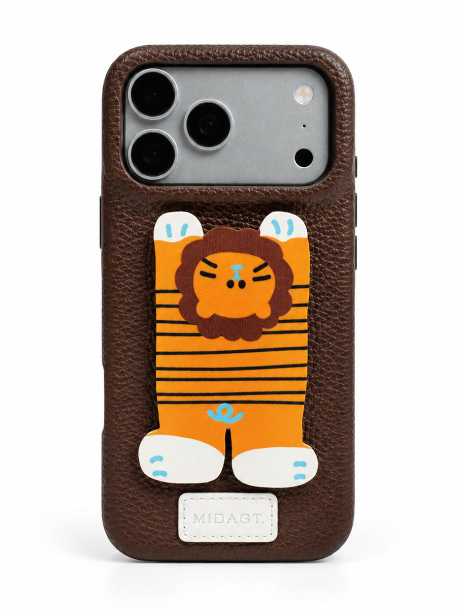 Cute Tiger Rhinestone Phone Case