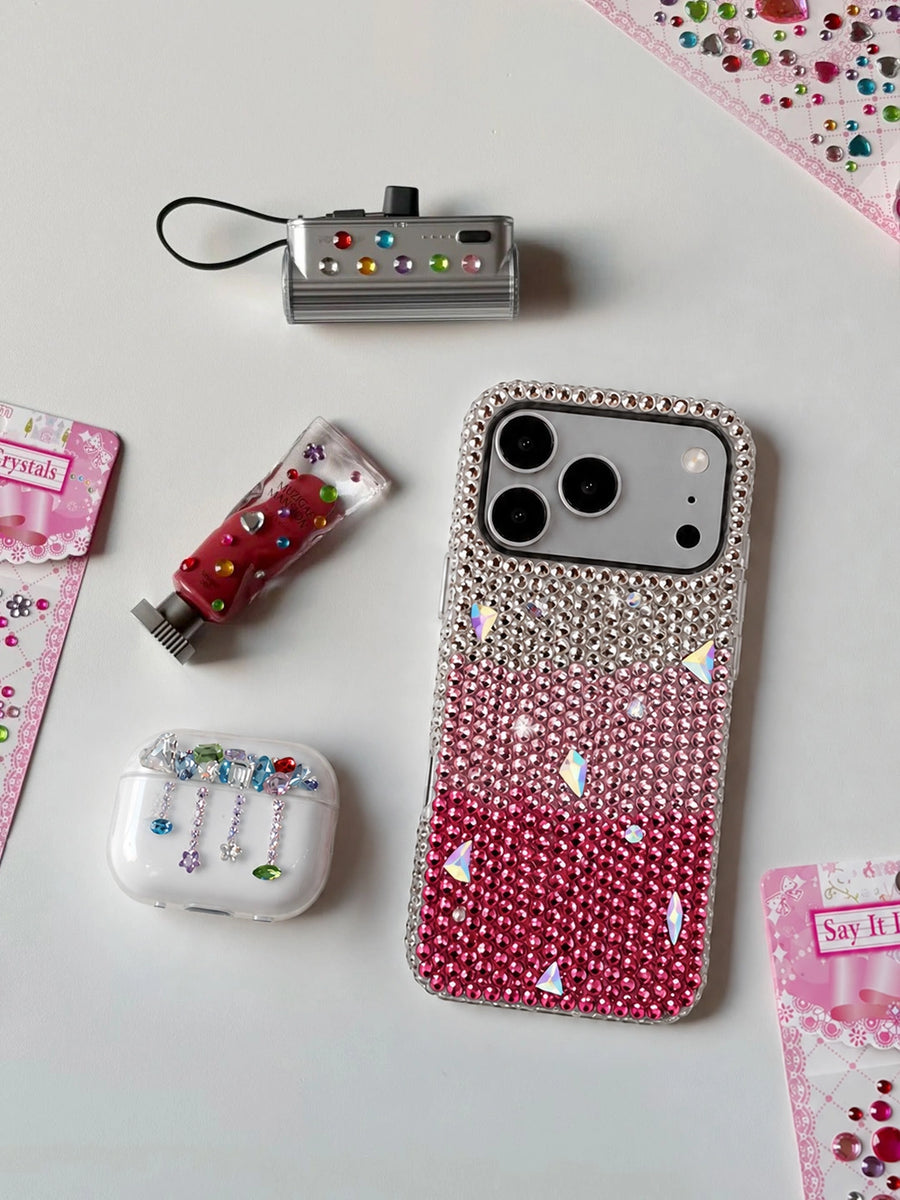 Rhinestone phone case lifestyle photo