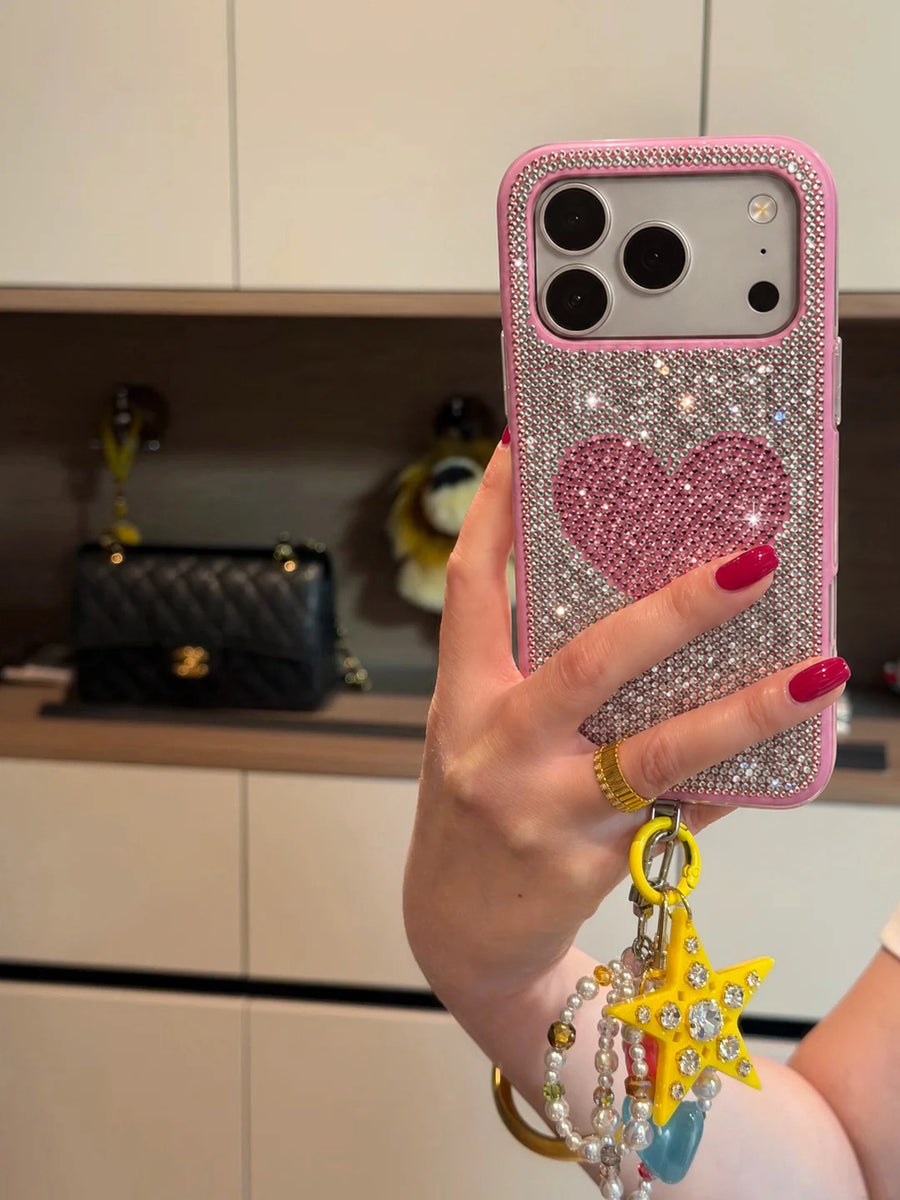 Rhinestone phone case lifestyle photo