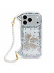 Bow Rhinestone Purse Case with Chain for iPhone
