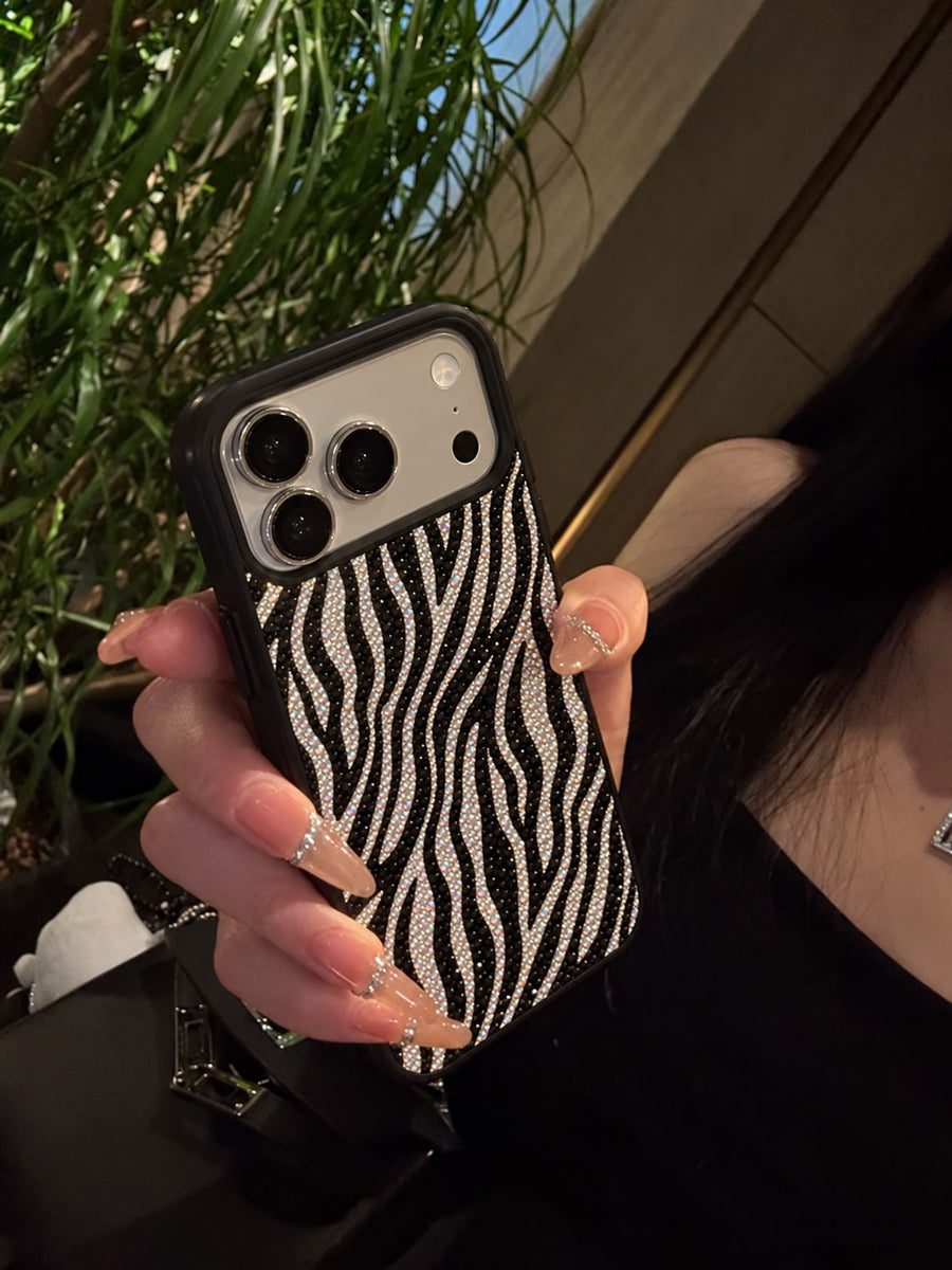 Rhinestone phone case lifestyle photo